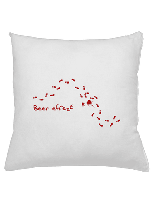 Beer effect! vankúš White
