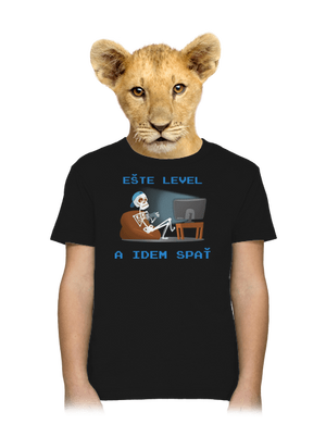 Ešte level detské tričko Black