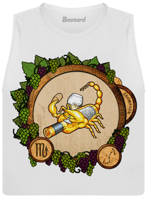 Vínny horoskop: Škorpión dámske tielko voľné White