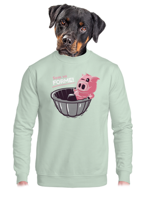 Vo forme unisex mikina bez kapucne Blush Mint