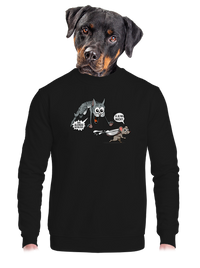 unisex mikina bez kapucne