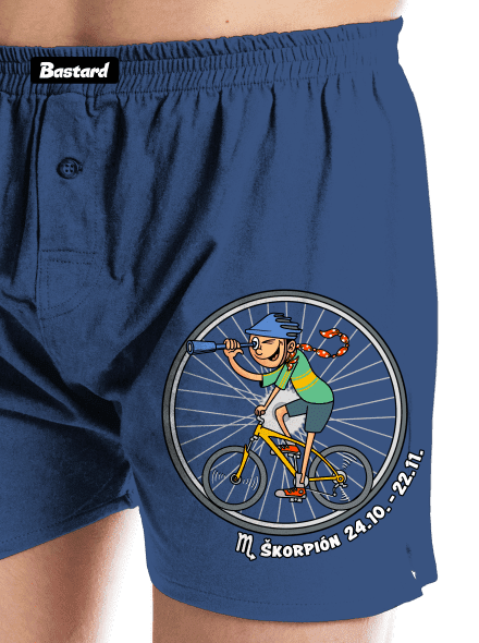 Cyklistický horoskop: Škorpión pánske trenky Blue