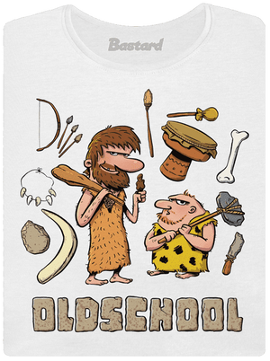 Oldschool dámske tričko s lemom White