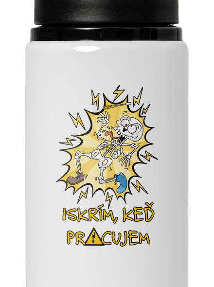 Iskrím flaša na vodu White