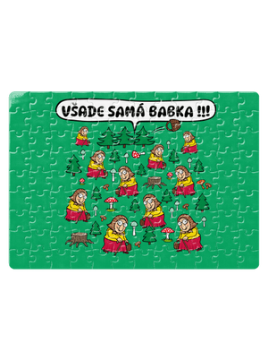 Všade samá babka puzzle White