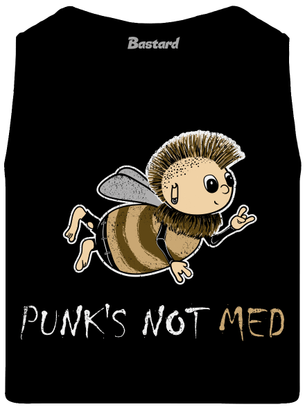 Punks Not Med pánske tielko Black