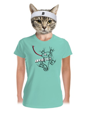 Invisible chameleon dámske športové tričko Mint Mal