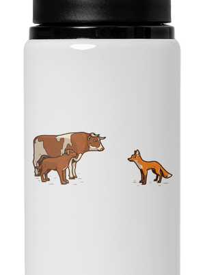 Vůl, pes a vulpes flaša na vodu White