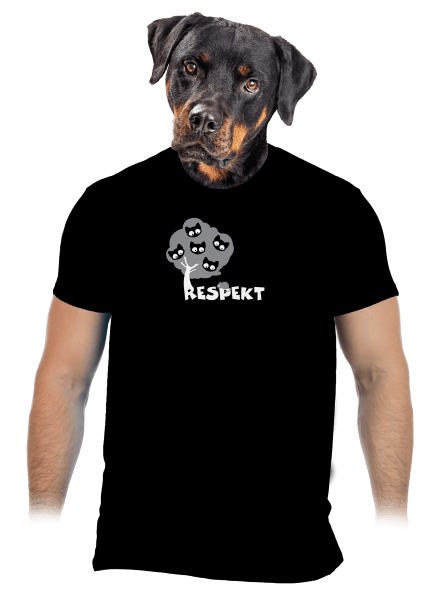 Rešpekt pánske tričko Black