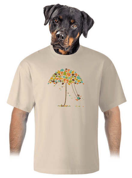 Radosť z jesene unisex tričko oversized Almond