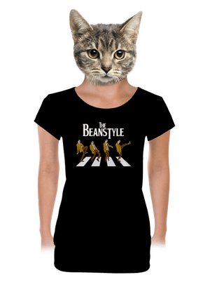 Beanstyle dámske tričko s lemom Black