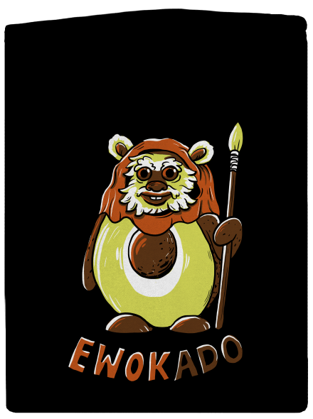 Ewokado dámska mikina na zips Black