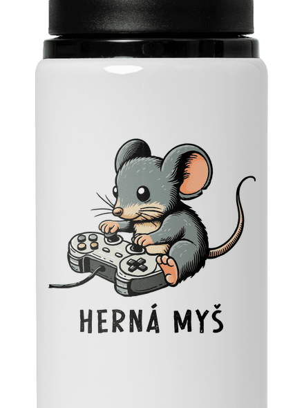 Herná myš flaša na vodu White