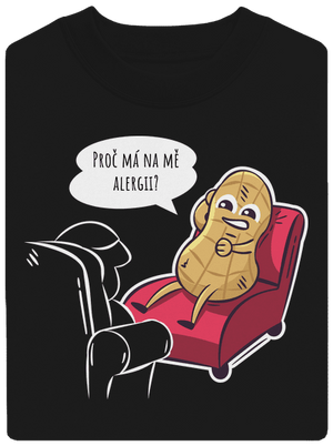Alergény u psychológa unisex mikina bez kapucne Black