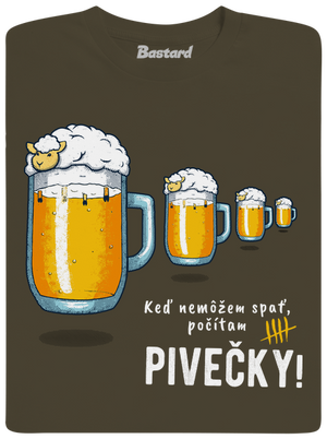 Pivečka pánske tričko Urban Khaki