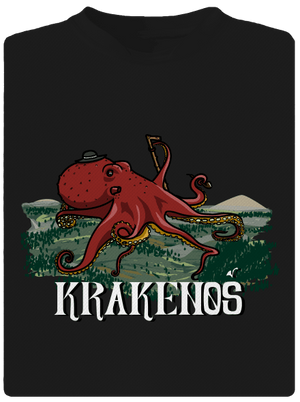 Krakenoš pánske športové tričko Black