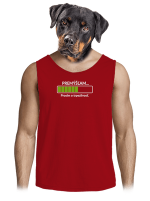 Premýšľam pánske tielko Red