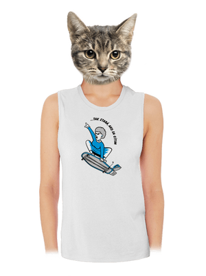 Starý, ako sa cítim dámske tielko voľné White