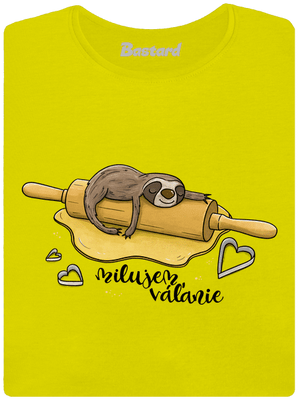 Milujem váľanie dámske tričko prémium Lemon