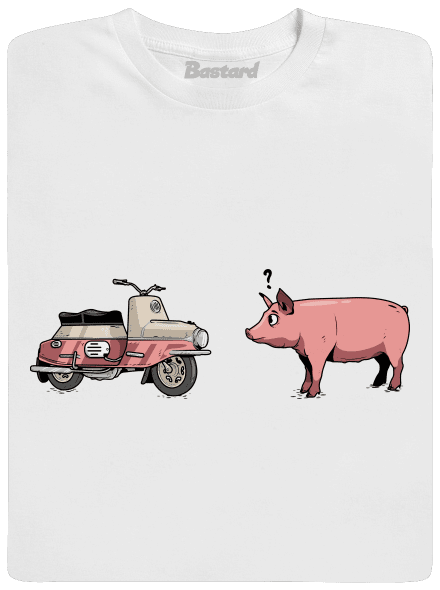 Prasata detské tričko White