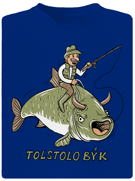 Tolstolobýk pánske športové tričko Royal Blue Mal