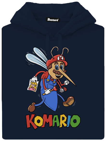 Komario pánska mikina klokanka Navy