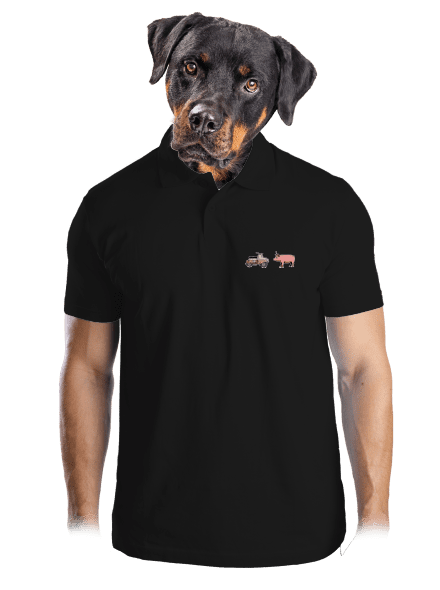 Prasata pánska polokošeľa Black