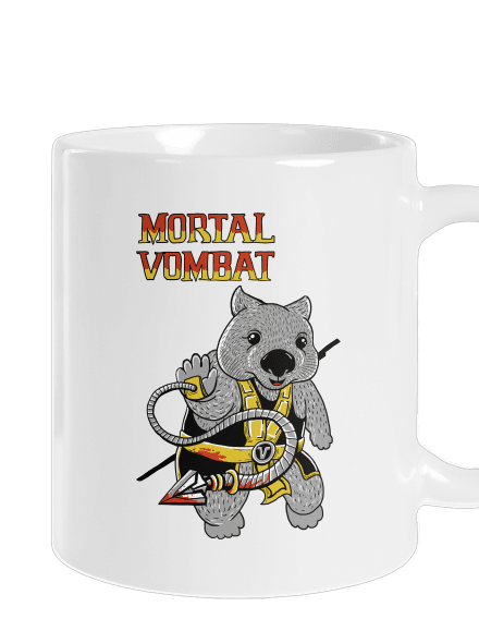 Mortal Vombat klasický hrnček White