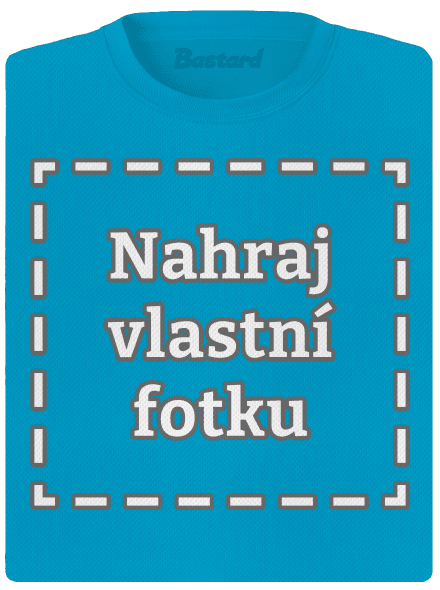 Vlastná potlač dámske športové tričko Blue Atol