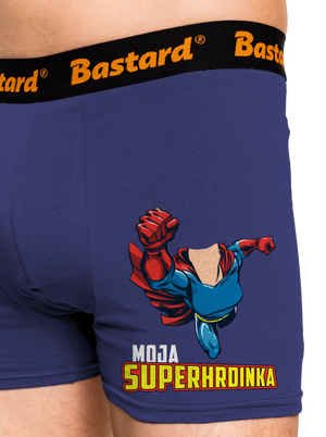 Moja superhrdinka boxerky Blue Navy