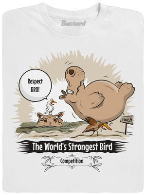 Strongest bird pánske dlhý rukáv White