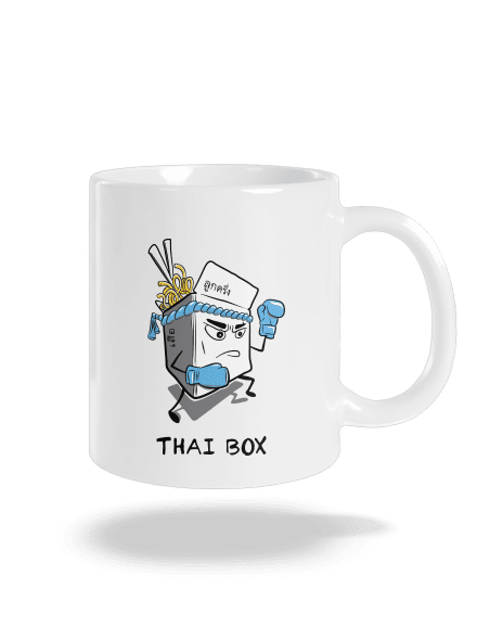 Thai box klasický hrnček White