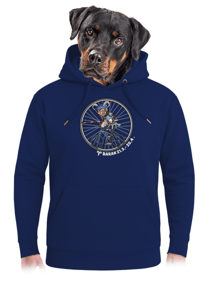 Cyklistický horoskop: Baran unisex mikina premium Navy