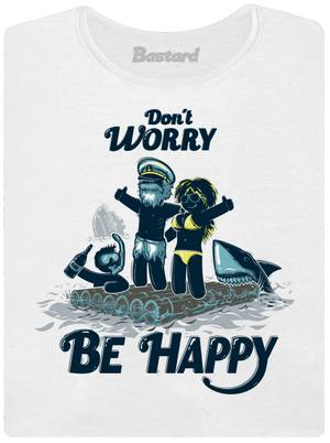 Don't worry dámske tričko prémium White