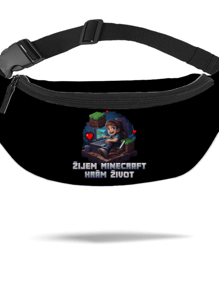Žijem Minecraft ľadvinka Black