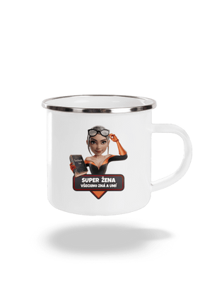 Super mama plecháčik White