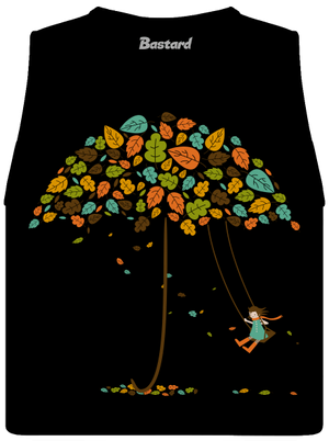 Radosť z jesene dámske tielko voľné Black