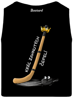 Kráľ zahnutých čepelí - hokej pánske tielko Black