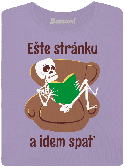 Ešte stránku dámske tričko s lemom Lavender