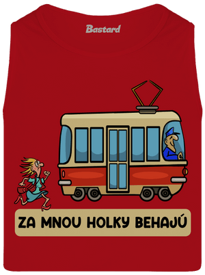 Za mnou baby behajú pánske tielko Red
