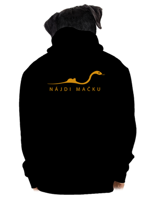 Nájdi mačku pánska mikina na zips Black