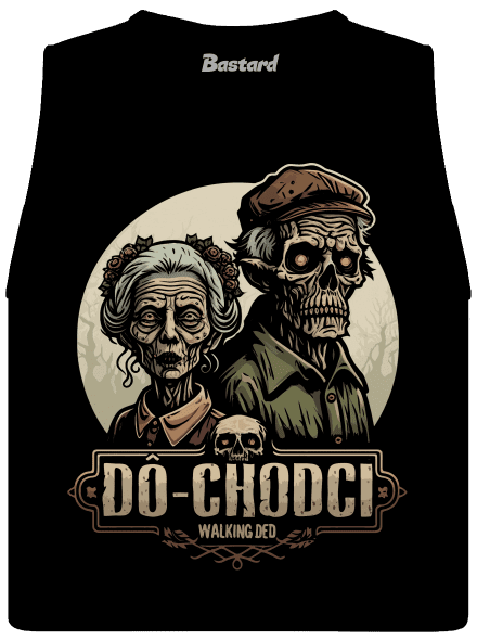 Dô-chodci dámske tielko voľné Black