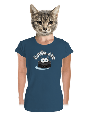 Čumím ako puk dámske tričko prémium Petrol Blue