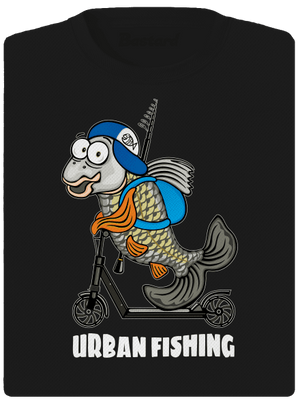Urban fishing dámske športové tričko Black