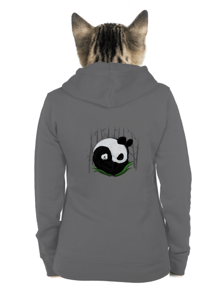 Dve spiace pandy dámska mikina na zips Steel Gray
