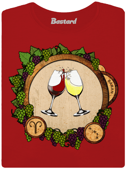 Vínny horoskop: Baran dámske tričko Red Mal