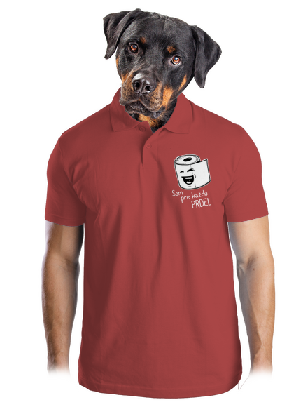 Prdel pánska polokošeľa Burgundy