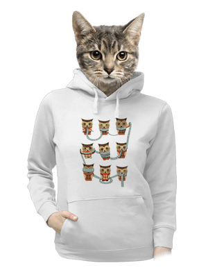 dámska mikina klokanka