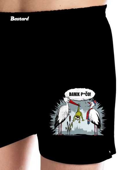 Banik p*čo! pánske trenky Black