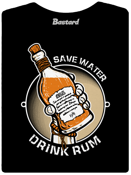 Save water dámske tričko Black